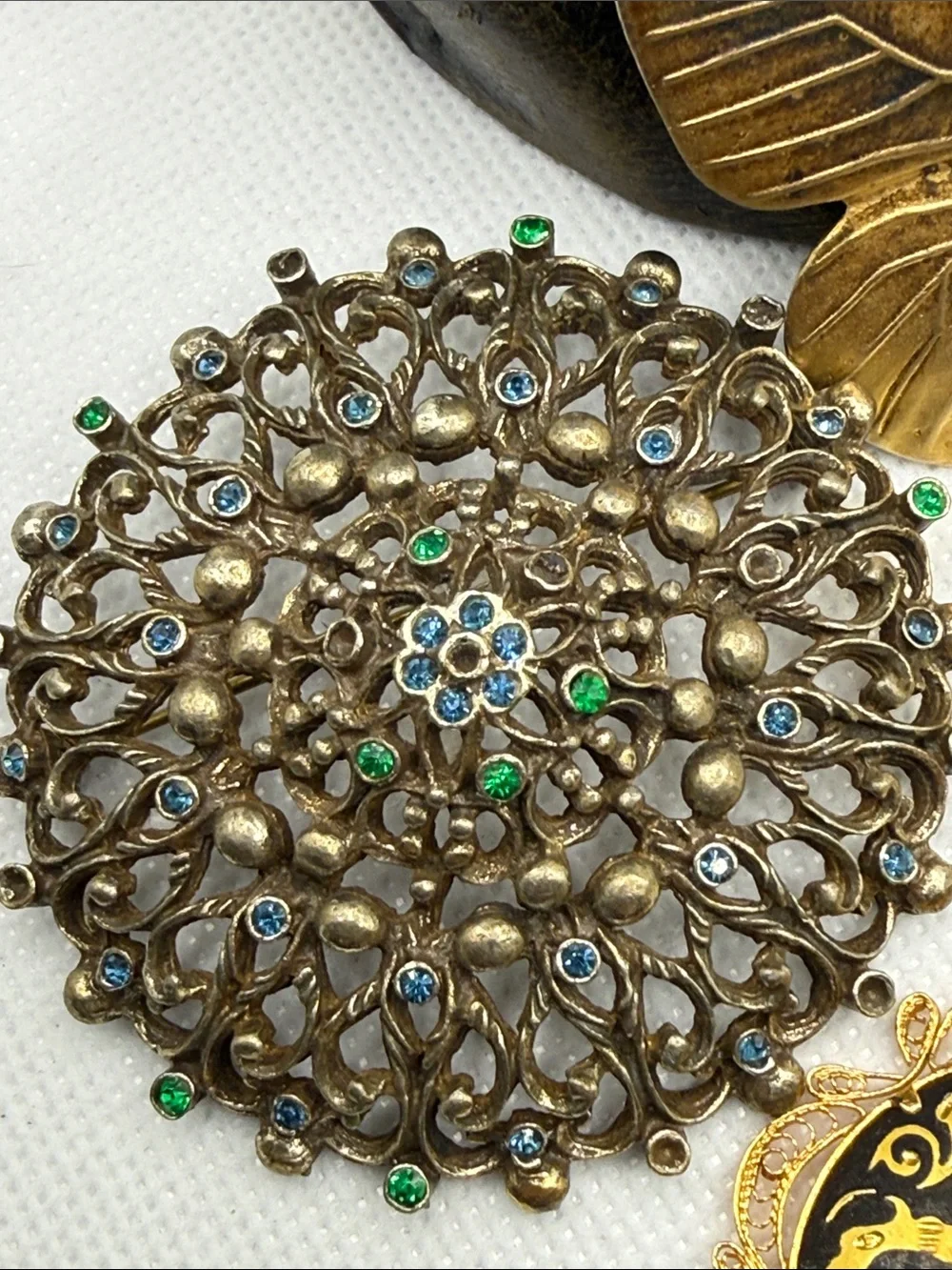 Vintage lux brooch pin rehab wear art harvest rare pieces high potential